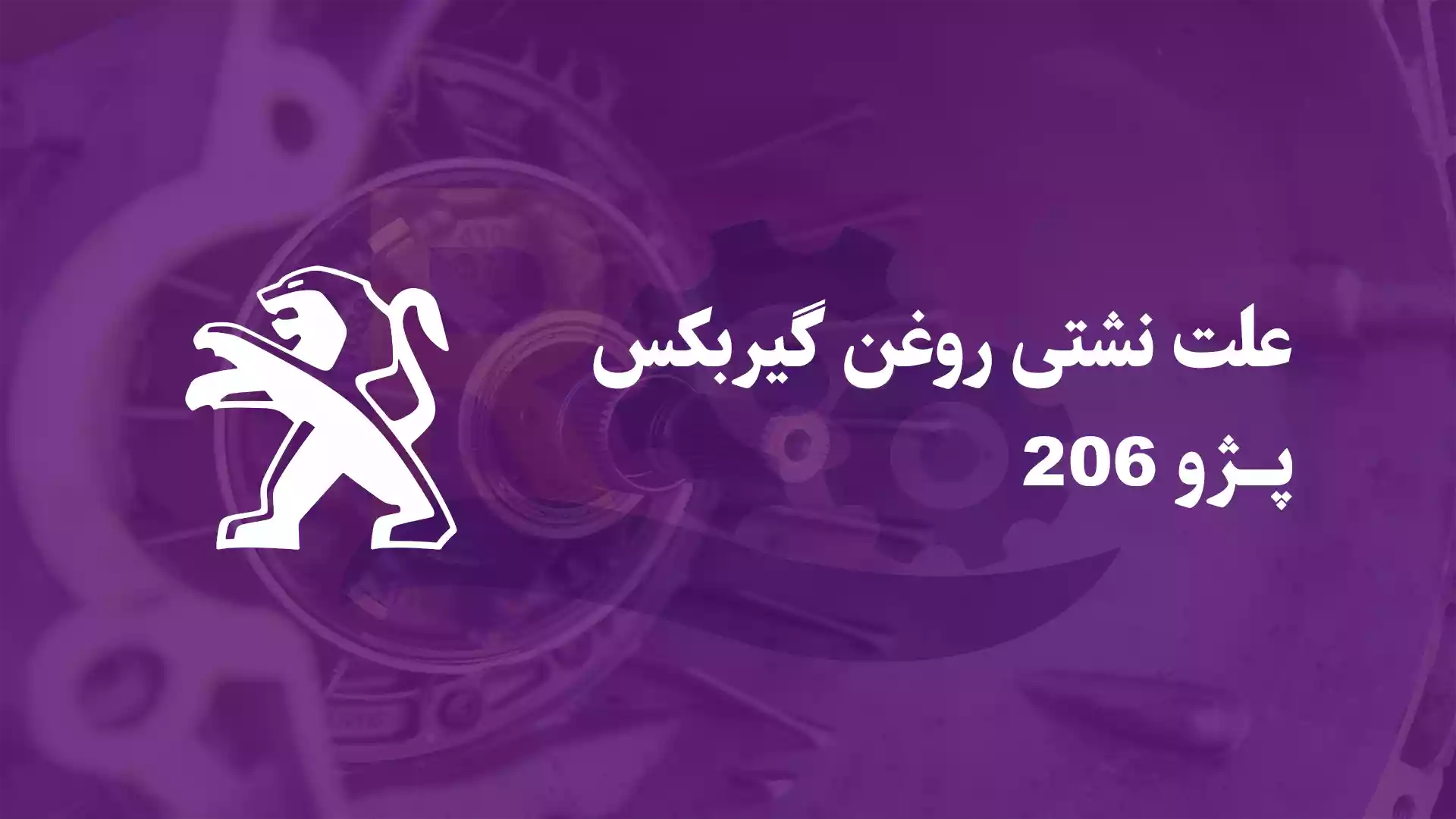 علت نشتی روغن گیربکس پژو 206